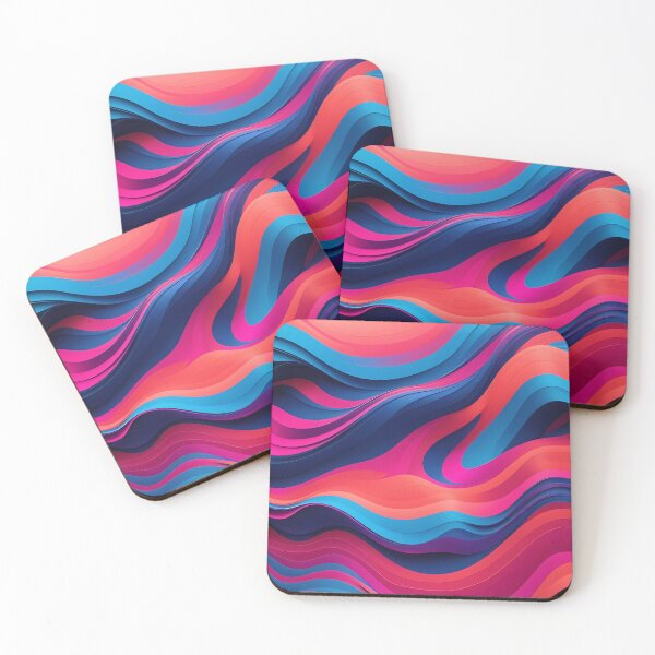 Item preview, Colorful Techno Wave-techno wavy pattern designed and sold by Omarupattern51.