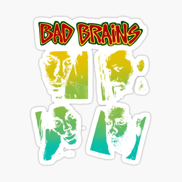 Bád Bráíns í ágáínst í Sticker for Sale by BrinedHullSho