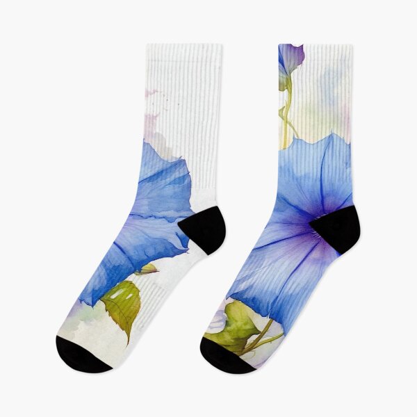 Item preview, Mornema - Morning Glory flower in watercolor (5/8) designed and sold by sabantha.