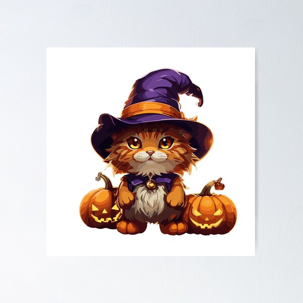 Item preview, Happy Halloween Cat designed and sold by deviatepolo.
