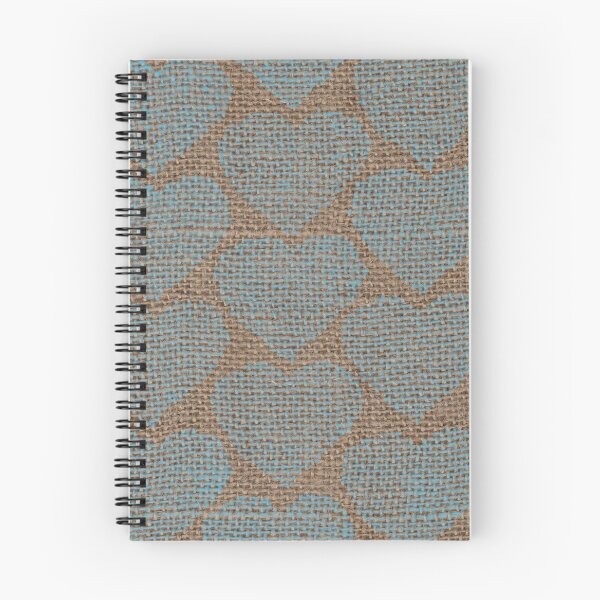 Item preview, Blue Hearts on Hessian designed and sold by Jaana Day.