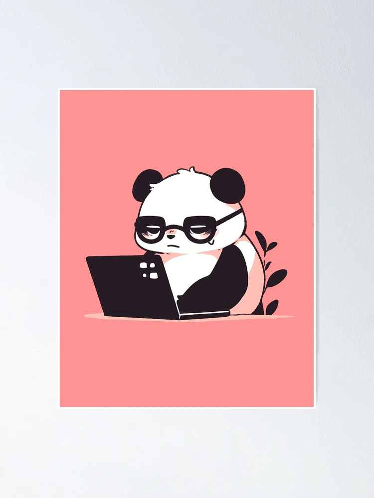 Cache Webcam JeoPoom - Lot De 8 Protège-Caméra Panda - Protection Vie Privée Pour PC, Portable, Tablette (Noir)