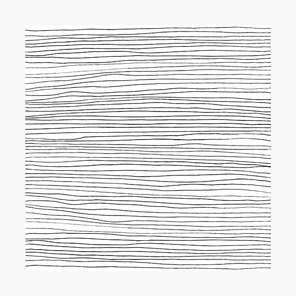 Geometric pattern black and white lines Photographic Print