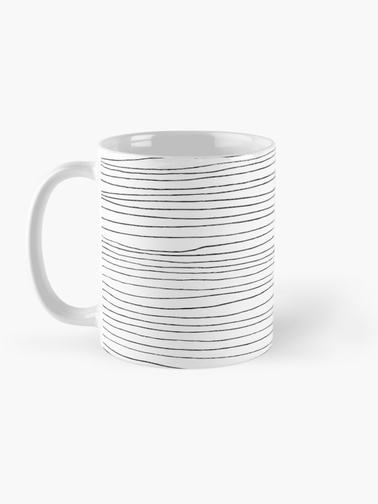 Alternate view of Geometric pattern black and white lines Coffee Mug
