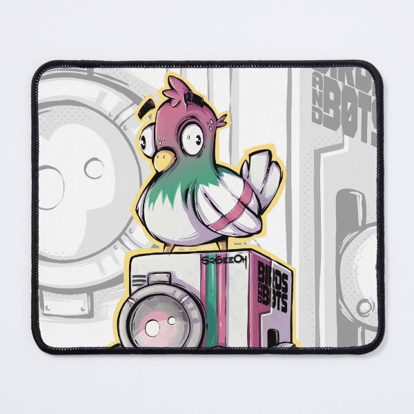 Item preview, Birds And Bots 001: Cute Pigeon-Robot Duo designed and sold by SrGeeOh.