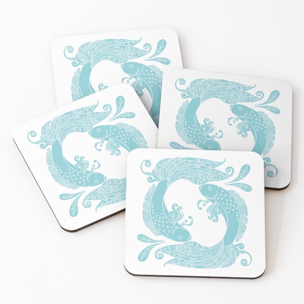 Item preview, Light Blue Zodiac Pisces designed and sold by Anja Steiner.
