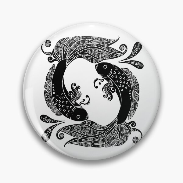 Item preview, Black Zodiac Pisces designed and sold by Anja Steiner.