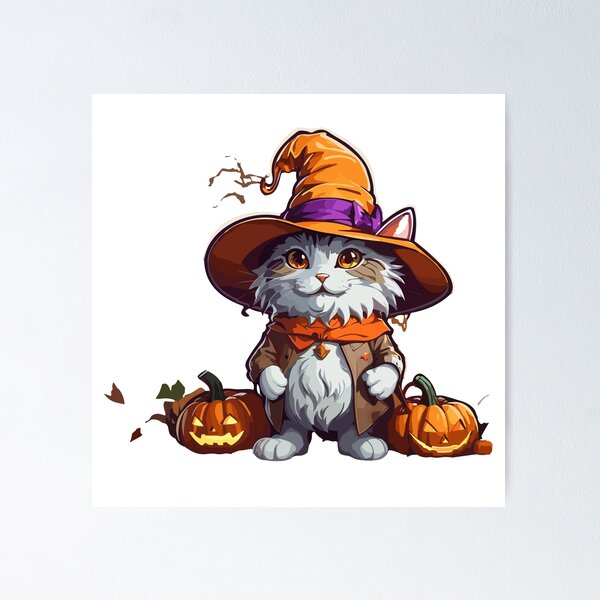 Item preview,  Happy Halloween Cat designed and sold by deviatepolo.