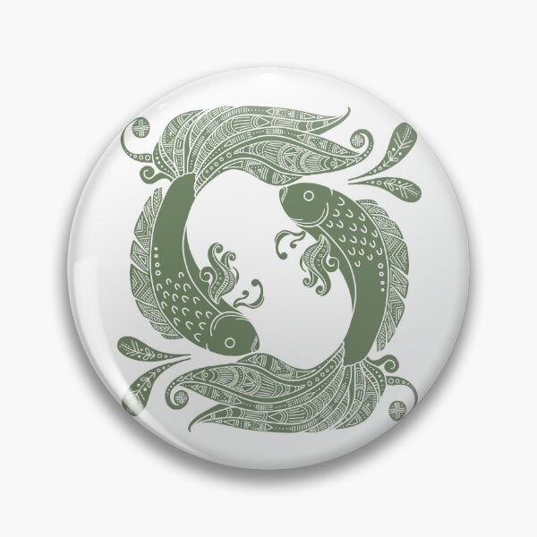 Item preview, Green Zodiac Pisces designed and sold by Anja Steiner.