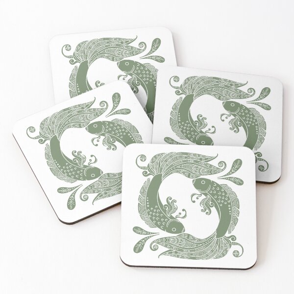 Item preview, Green Zodiac Pisces designed and sold by Anja Steiner.