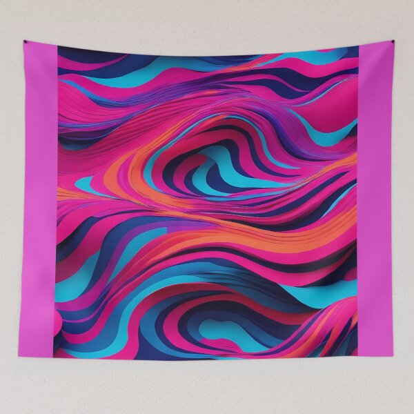 Item preview, Techno Colors Explosion - techno wavy pattern designed and sold by Omarupattern51.