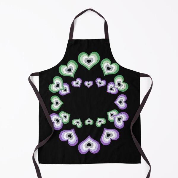 Item preview, aromantic asexual hearts infinity spiral designed and sold by zan doodles.