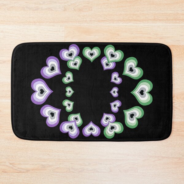Item preview, aromantic asexual hearts infinity spiral designed and sold by zan doodles.