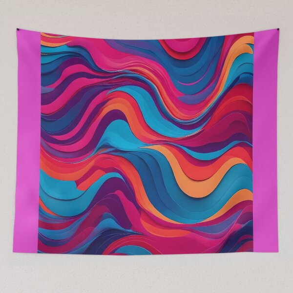 Item preview, Psychedelic Wavy Vibe-techno wavy pattern designed and sold by Omarupattern51.