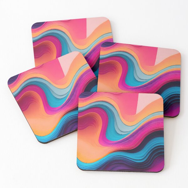 Item preview, Waves Fusion Techno Psychedelic-techno wavy pattern designed and sold by Omarupattern51.