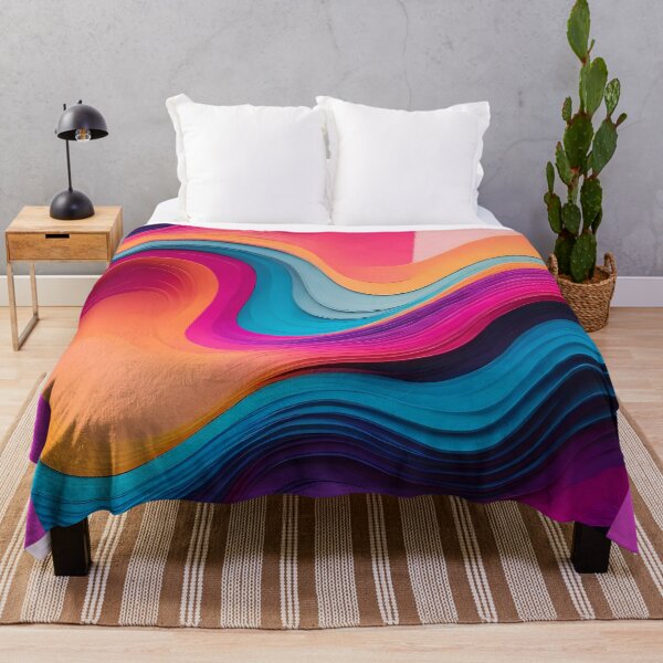 Item preview, Waves Fusion Techno Psychedelic-techno wavy pattern designed and sold by Omarupattern51.
