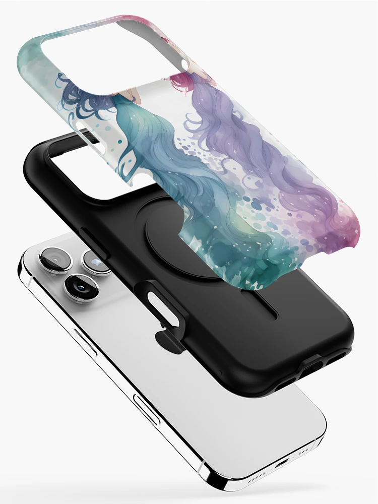 Thumbnail 2 of 4, iPhone Case, Mermaids Pattern 23 designed and sold by DigitalPatternx.
