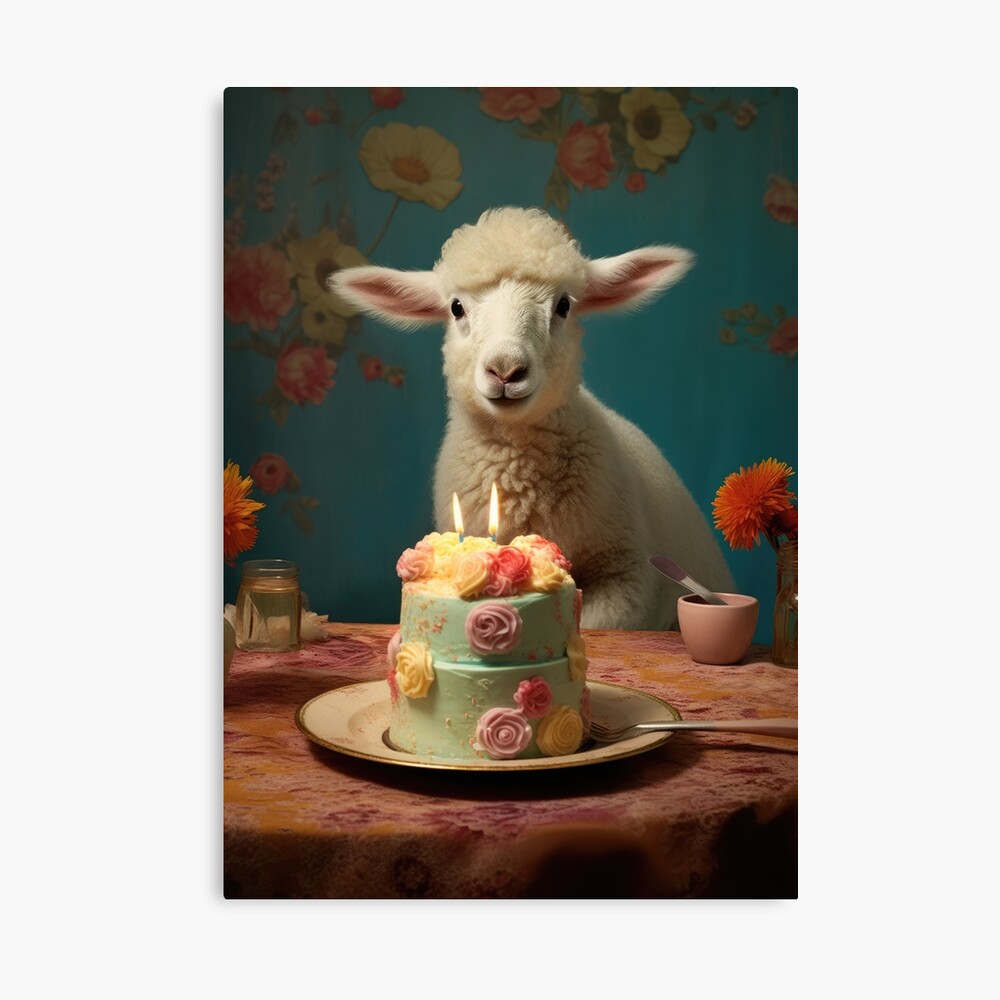 Carte cadeau Joyeux anniversaire - Le mouton givré