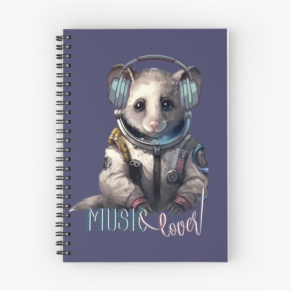 Artikelvorschau, Musikliebhaber. Aquarell-Sticker-Maus im Astronautenkostüm. Niedliches Astronautentier entworfen und verkauft von Anastasiia Yurevych.