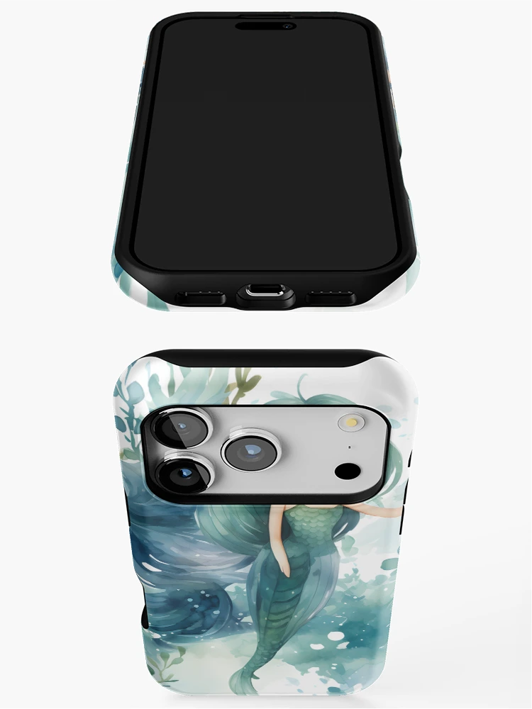 Thumbnail 3 of 4, iPhone Case, Mermaids Pattern 25 designed and sold by DigitalPatternx.