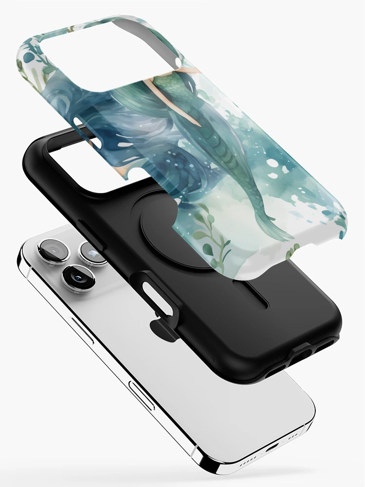 Thumbnail 2 of 4, iPhone Case, Mermaids Pattern 25 designed and sold by DigitalPatternx.