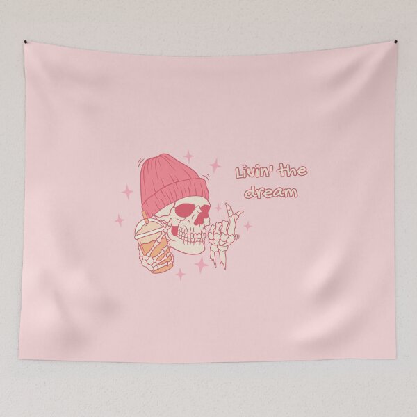 Item preview, Viviendo el sueño Calavera rosa designed and sold by maddyloo.