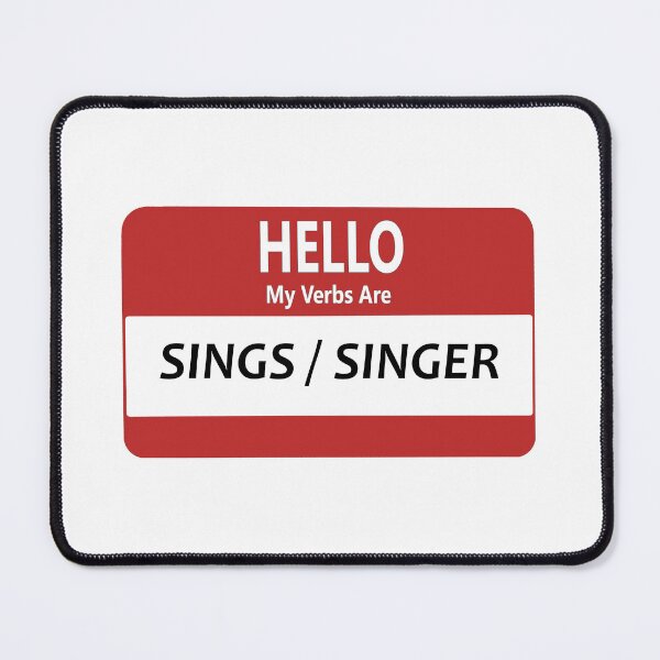 Item preview, Preffered Verbs - Sings / Singer designed and sold by BackgroundPixel.