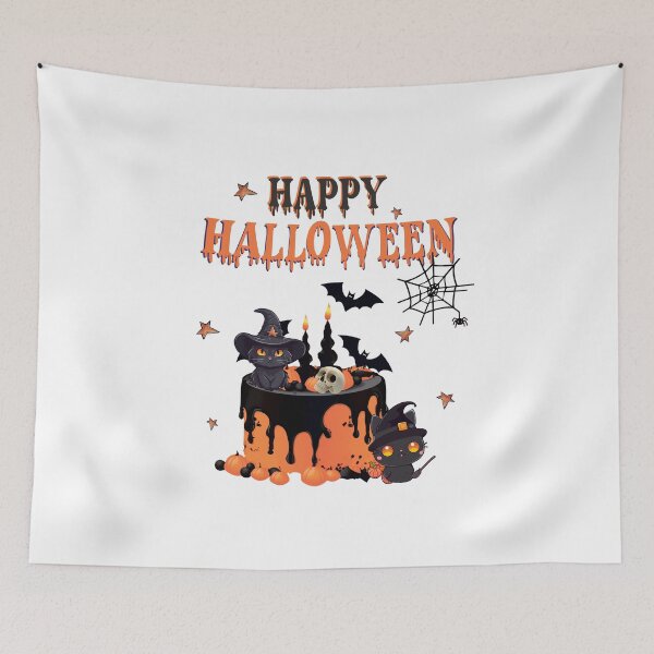 Item preview, Happy Halloween. Halloween illustration in fashion style with inscription, t-shirt, bohemia. designed and sold by Anastasiia Yurevych.