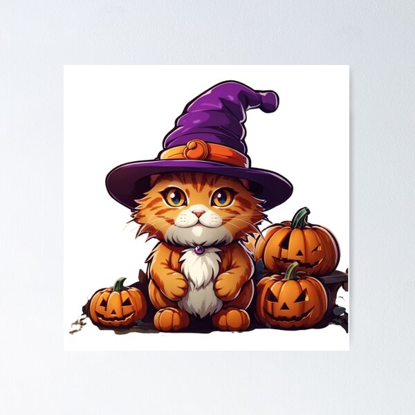 Item preview,  Happy Halloween Cat designed and sold by deviatepolo.