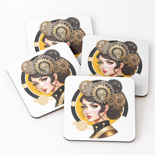 Item preview, The Girl with the Clockwork Heart designed and sold by Funny Vintage Stickers And T-Shirts.
