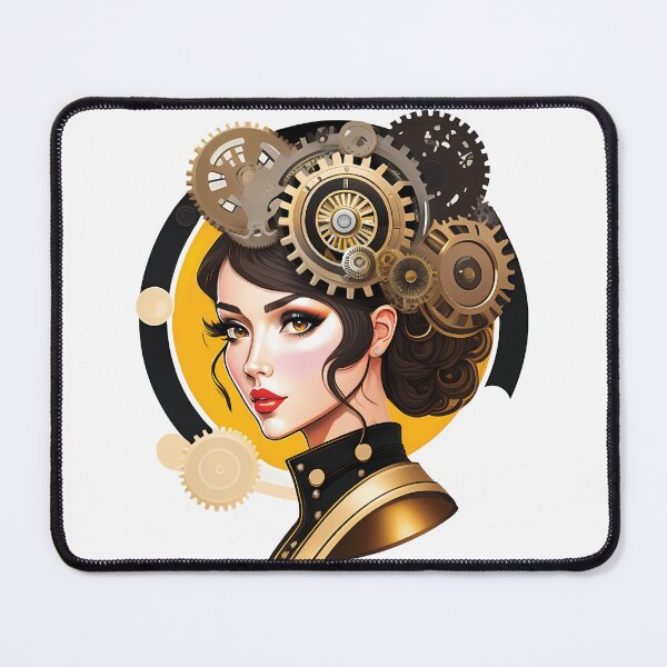 Item preview, The Girl with the Clockwork Heart designed and sold by Funny Vintage Stickers And T-Shirts.