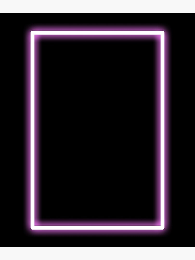“Pink Glowing Neon Rectangle” Poster by TerryBain | Redbubble