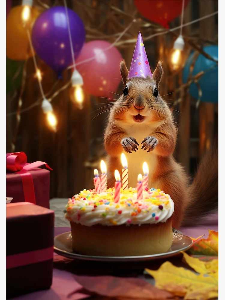 Squirreling Away Squirrel on a tree stump cake; buttercream, fondant,  gumpaste | Squirrel cake, Tree stump cake, Squirrel