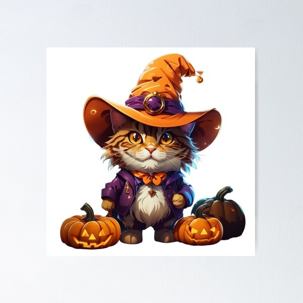 Item preview,  Happy Halloween Cat designed and sold by deviatepolo.