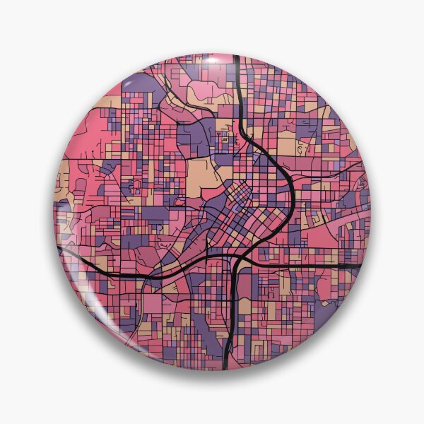 Item preview, Atlanta Map Pattern in Purple & Pink designed and sold by PatternMaps.