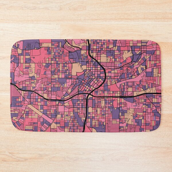 Item preview, Atlanta Map Pattern in Purple & Pink designed and sold by PatternMaps.