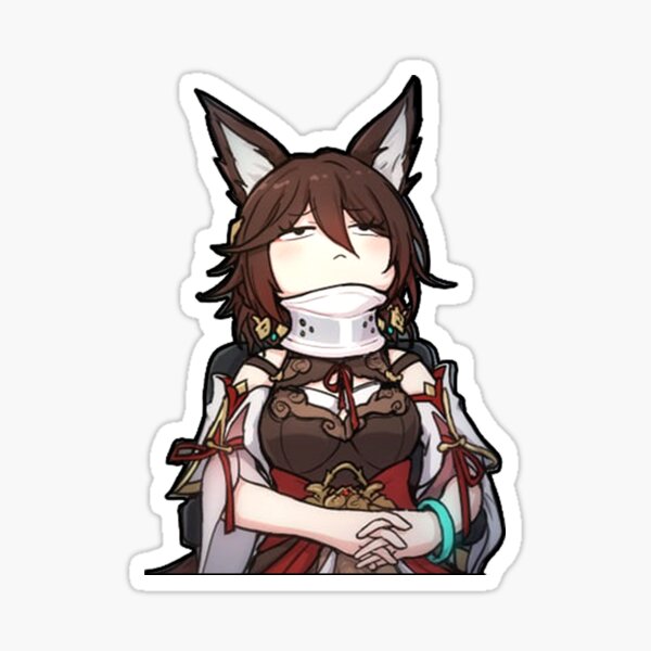 Item preview, Tingyun meme Sticker tingyun honkai star rail Decals designed and sold by stickersofwaifu.