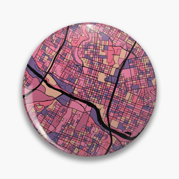 Item preview, Austin Map Pattern in Purple & Pink designed and sold by PatternMaps.
