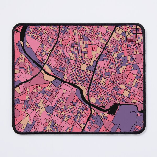Item preview, Austin Map Pattern in Purple & Pink designed and sold by PatternMaps.
