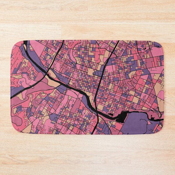 Item preview, Austin Map Pattern in Purple & Pink designed and sold by PatternMaps.