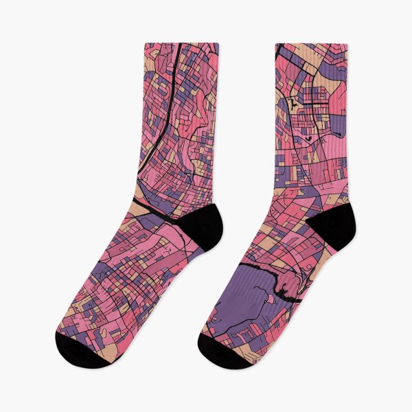 Item preview, Austin Map Pattern in Purple & Pink designed and sold by PatternMaps.