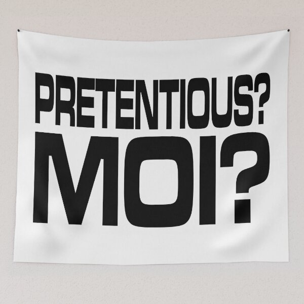 Item preview, Pretentious? Moi? V1 designed and sold by RetrospectUK.
