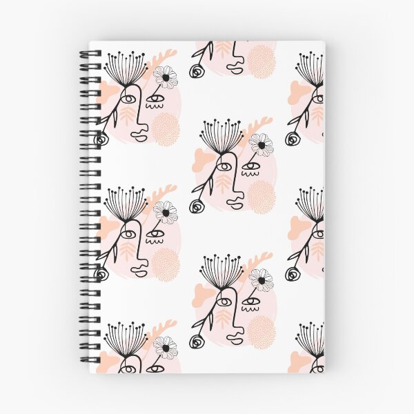 Item preview, abstract face and flowers designed and sold by April Renee.