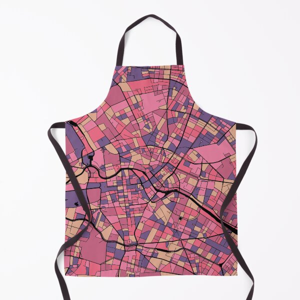 Item preview, Berlin Map Pattern in Purple & Pink designed and sold by PatternMaps.