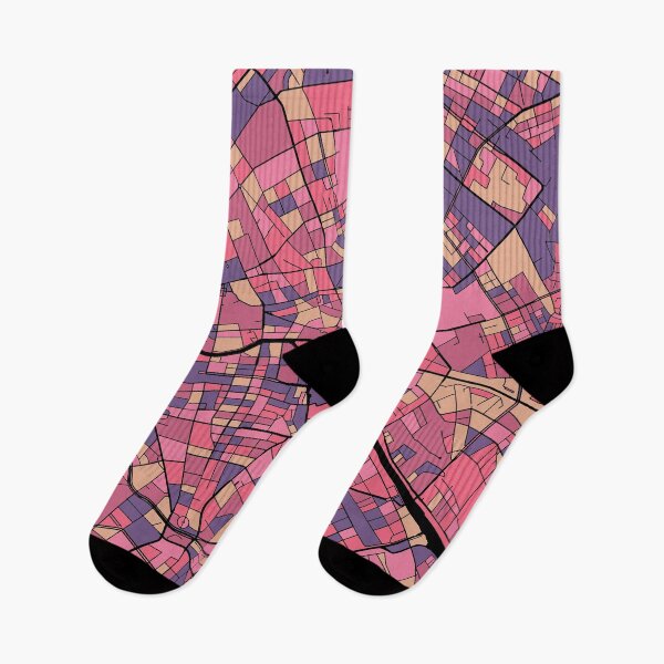 Item preview, Berlin Map Pattern in Purple & Pink designed and sold by PatternMaps.