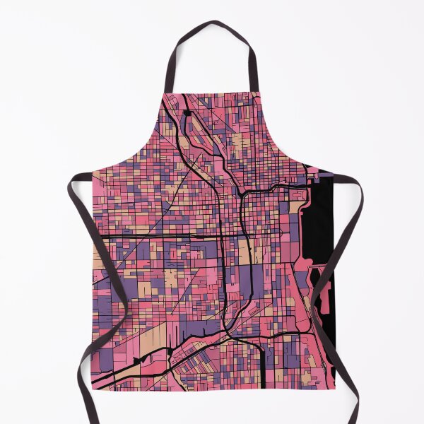 Item preview, Chicago Map Pattern in Purple & Pink designed and sold by PatternMaps.