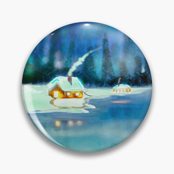 Item preview, North pole, Aurora Borealis, Northern Lights, Winter Snow,  designed and sold by MouseCatty.