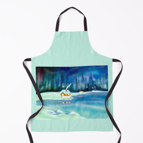 Item preview, North pole, Aurora Borealis, Northern Lights, Winter Snow, designed and sold by MouseCatty.