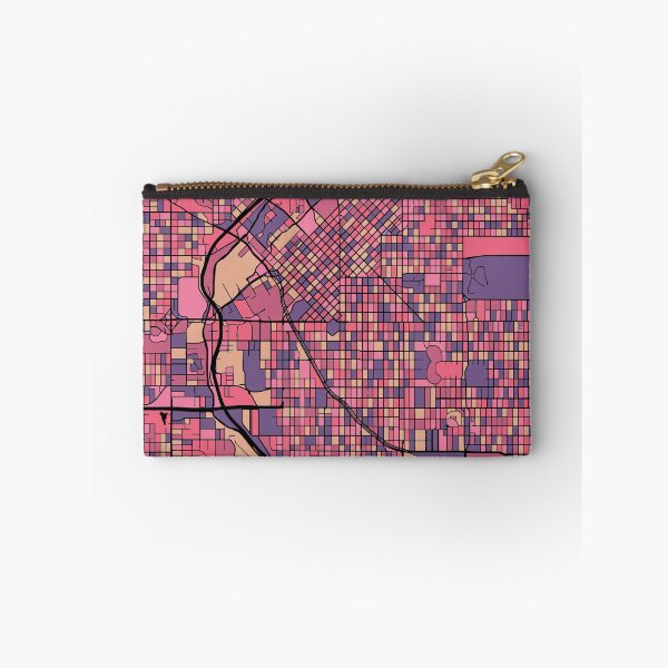 Item preview, Denver Map Pattern in Purple & Pink designed and sold by PatternMaps.