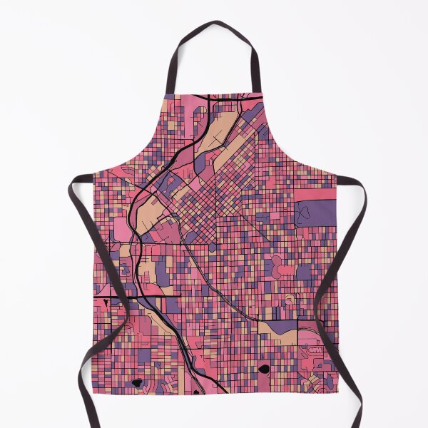 Item preview, Denver Map Pattern in Purple & Pink designed and sold by PatternMaps.
